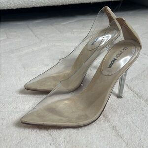 Clear Nude Pumps Size 6